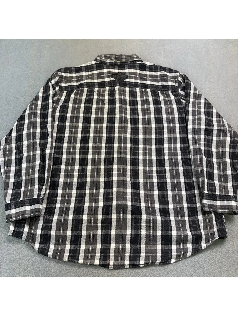 Harley Davidson Motorcycles Plaid Flannel Button Up Size 2XL